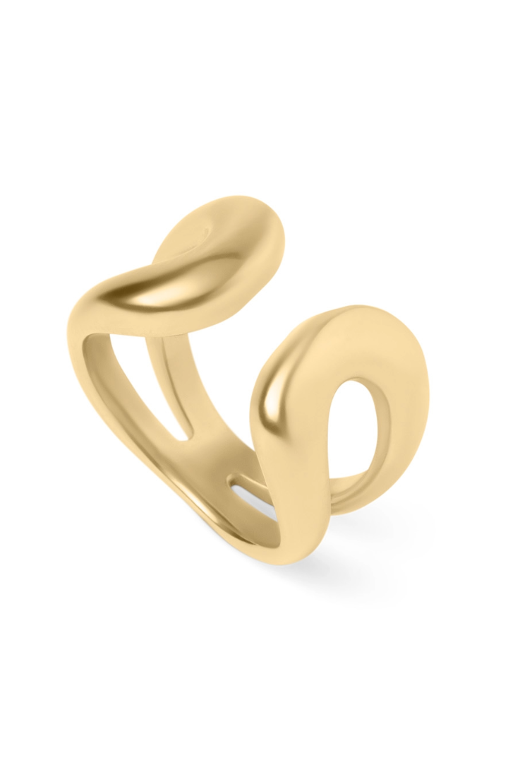 Ophelia - Adjustable Comfort Ring Gold