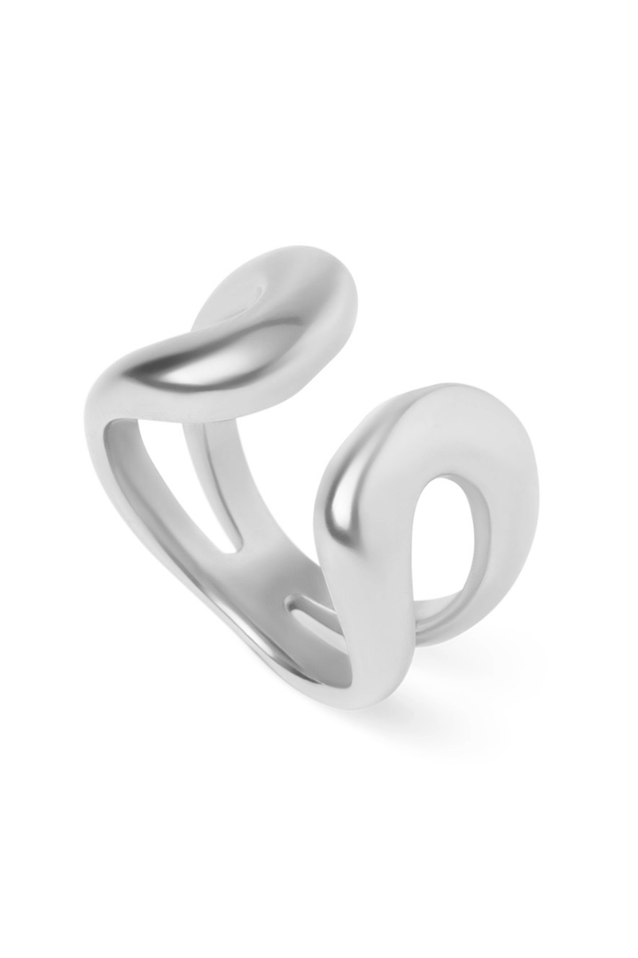 Ophelia - Adjustable Comfort Ring Silver