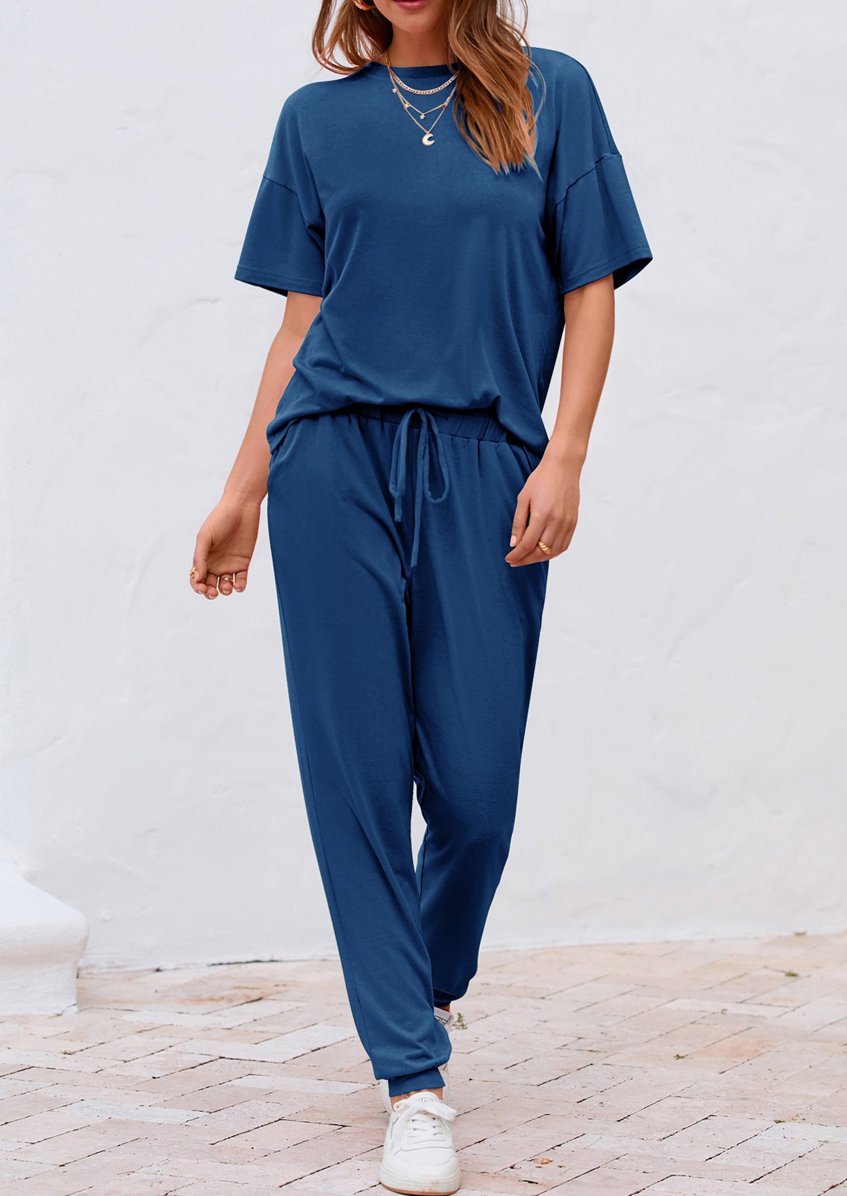 Chichi Women's Two Piece Lounge Sets Spring Summer Jogger Pants Vacation Outfits Travel Airplane Matching Clothes