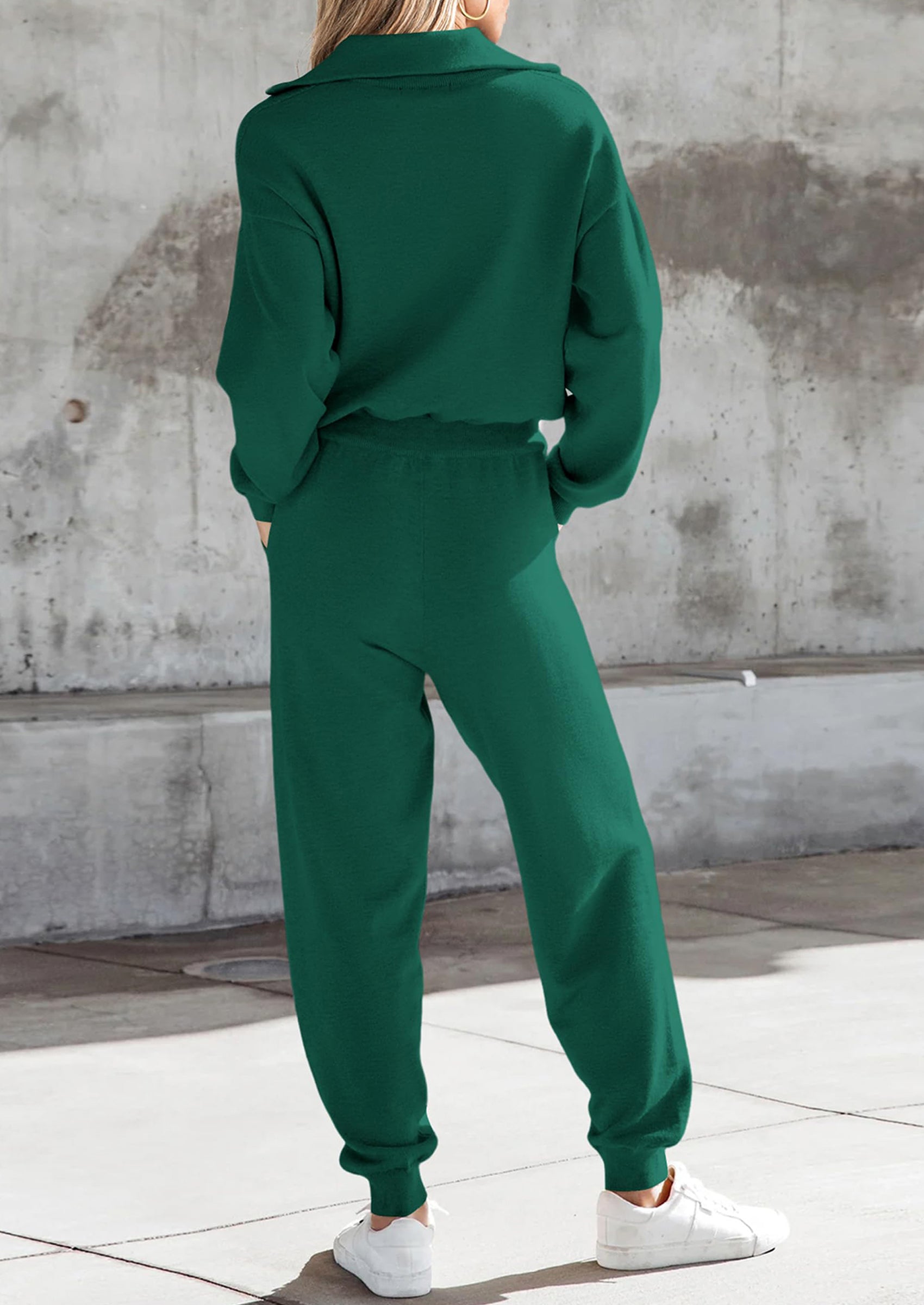 Chichi Women's 2 Piece Sweater Set Pullover Zip Up Sweatshirt Jogger Sweatpants Tracksuit Casual Outfit