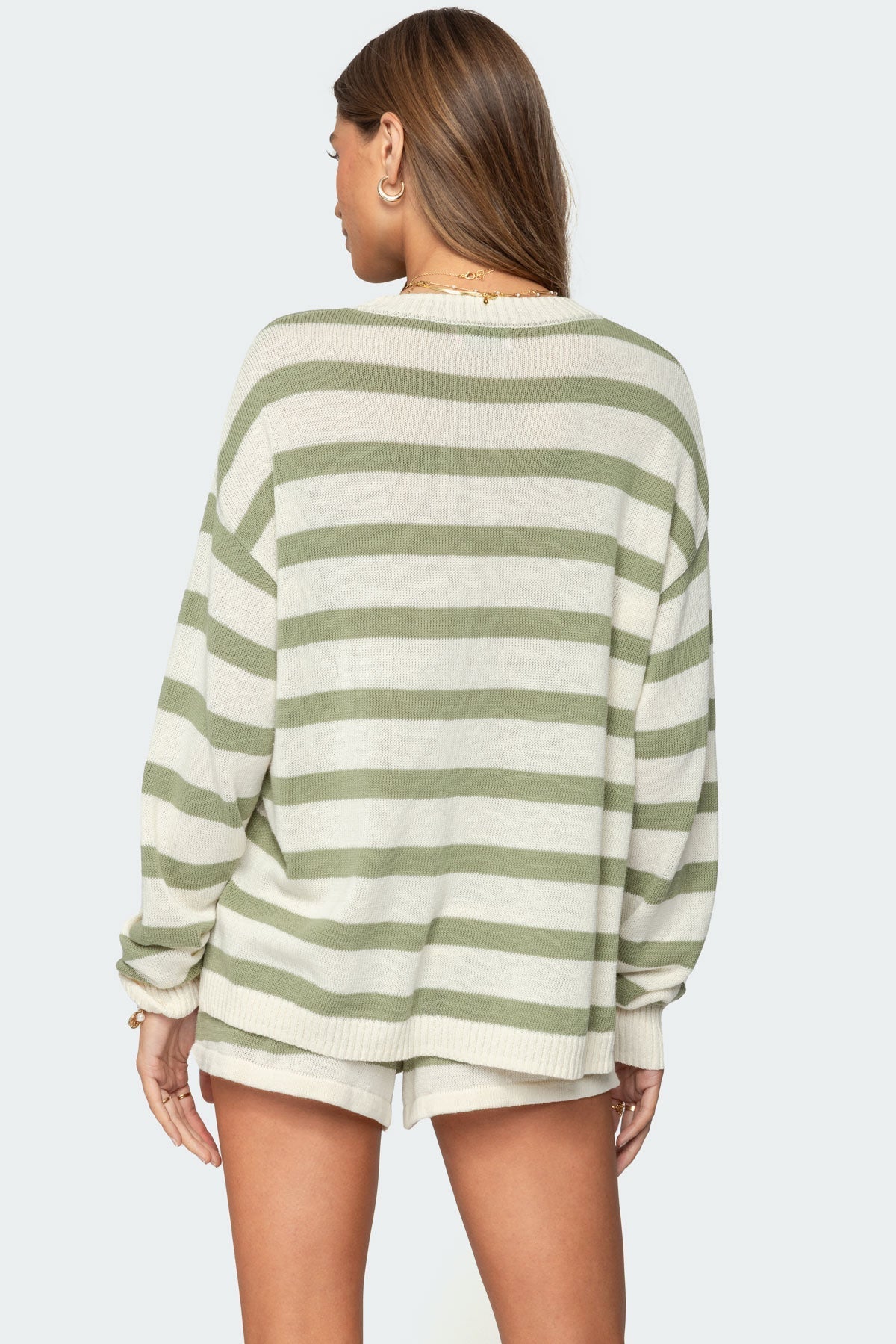 Marceline | Striped Knit Set Green