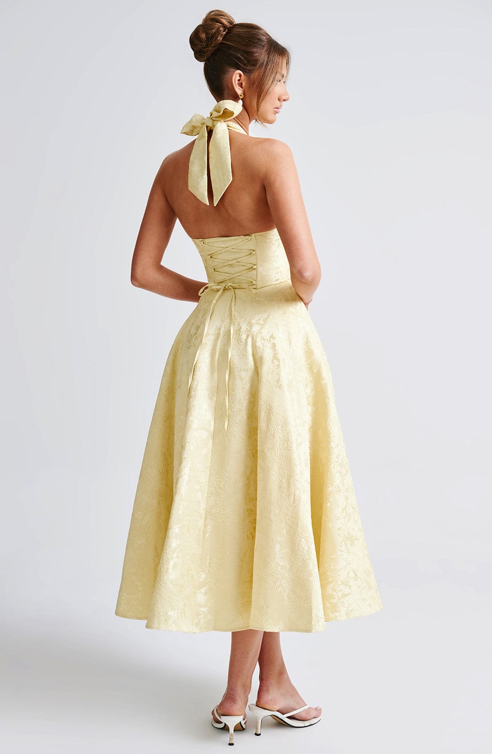 Tilly | Elegant Midi Dress Yellow