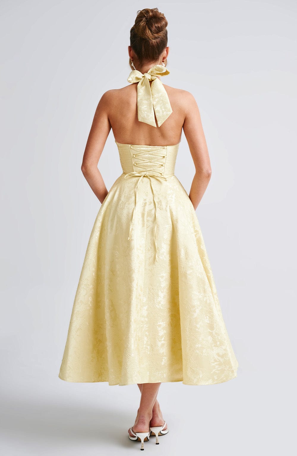 Tilly | Elegant Midi Dress Yellow