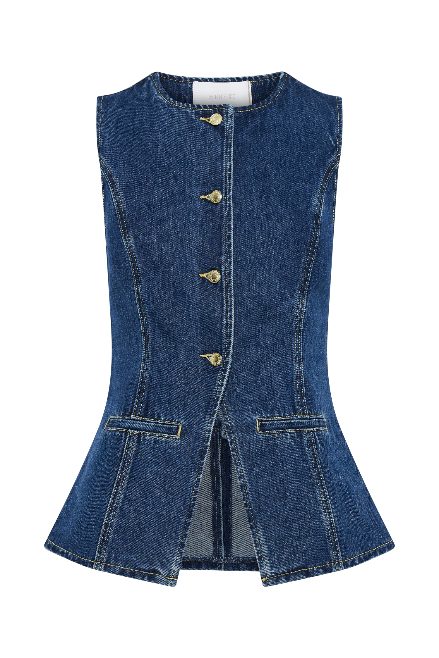 Isabeau | Denim Two-Piece Set Navy