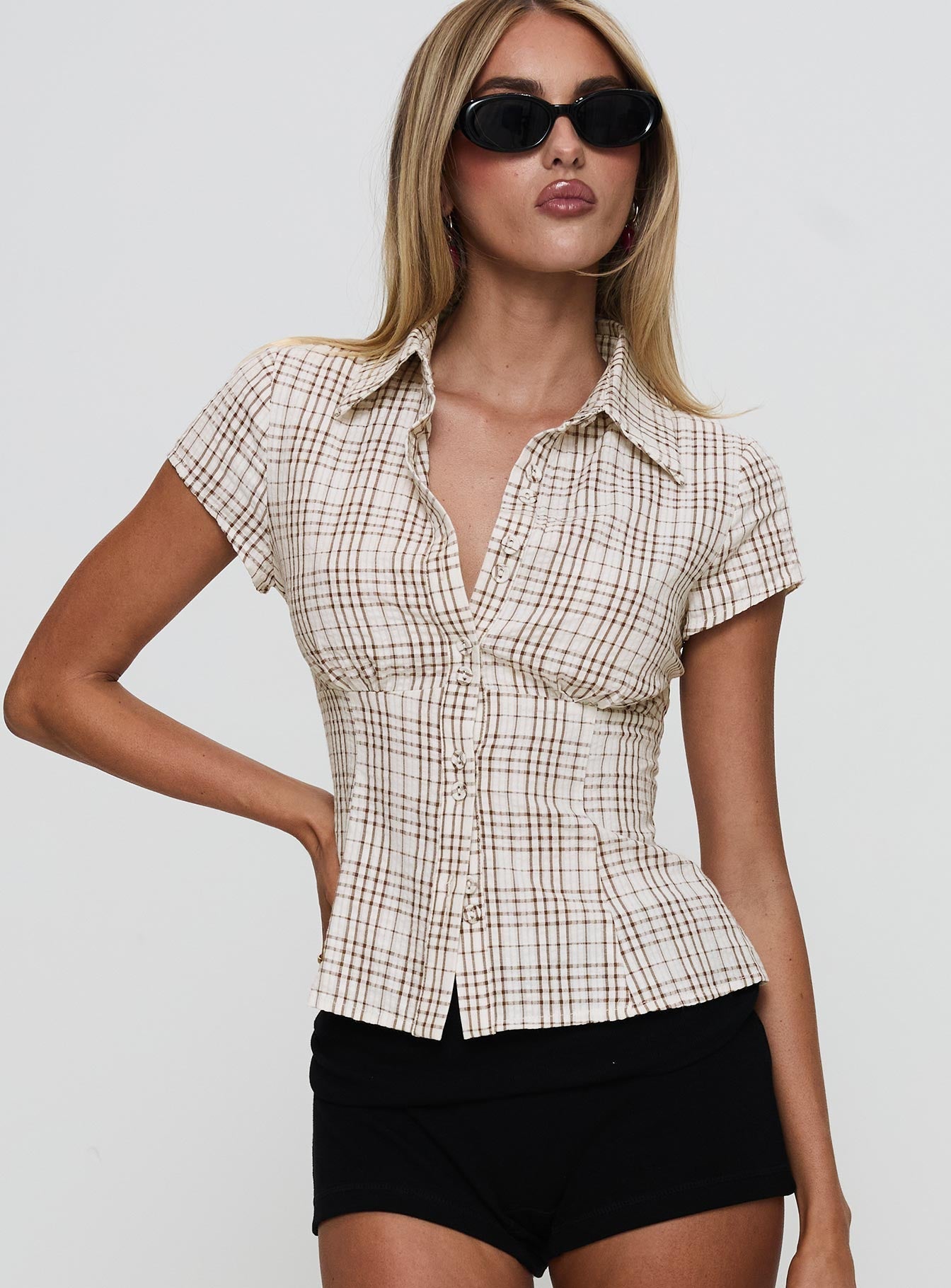 Norelle | Cottesloe Blouse Brown