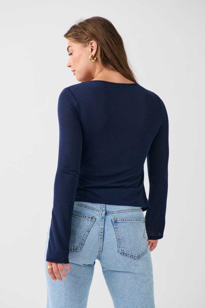 Jessalyn | Knot Tie Top Navy