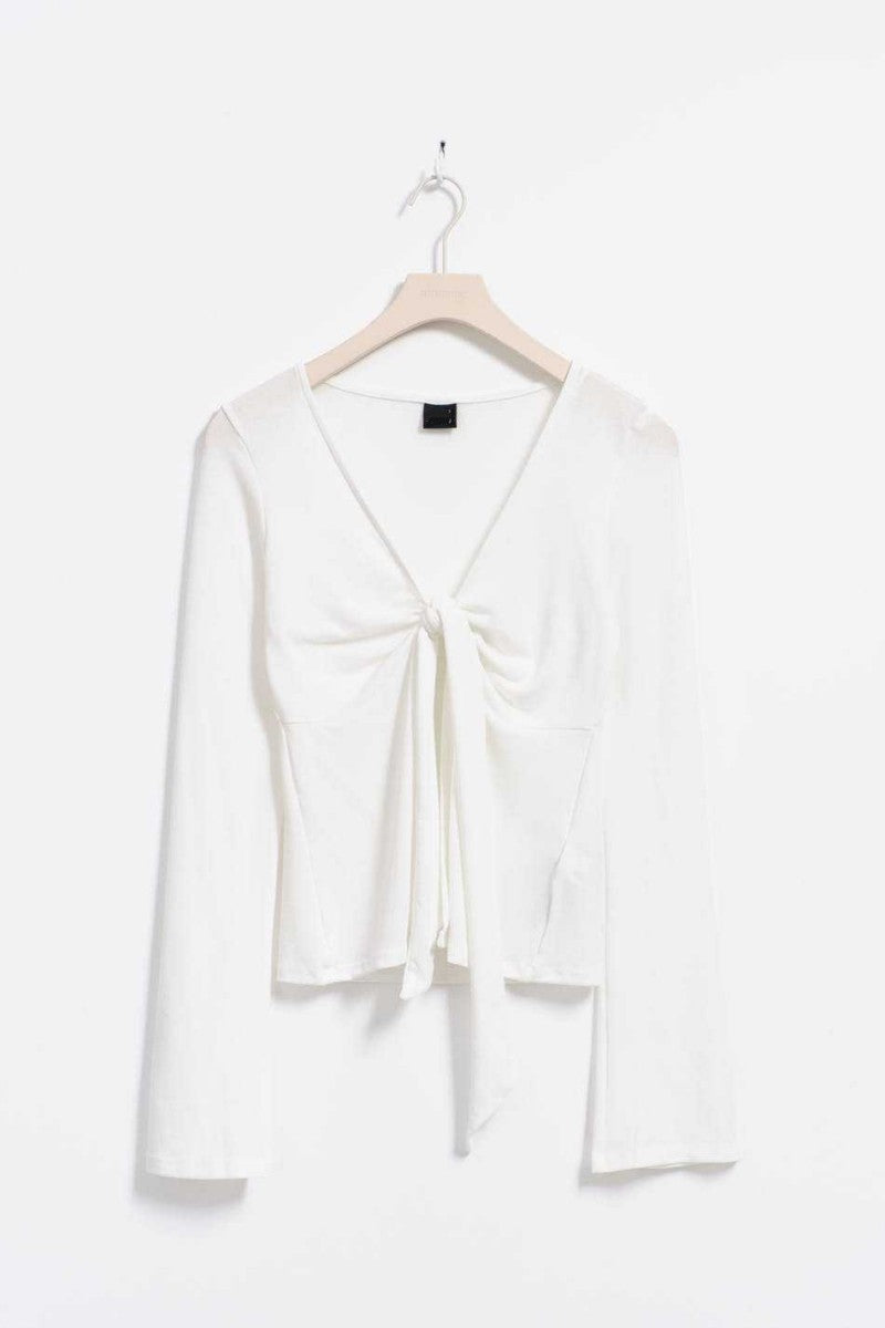 Jessalyn | Knot Tie Top White