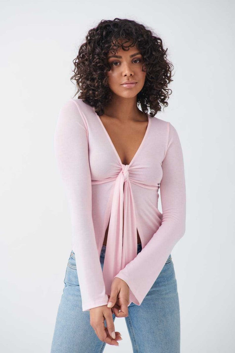 Jessalyn | Knot Tie Top Pink