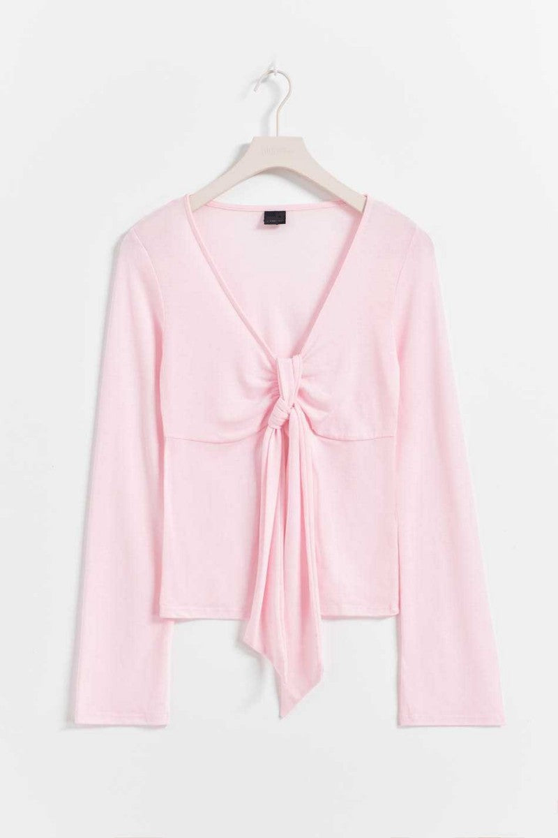 Jessalyn | Knot Tie Top Pink