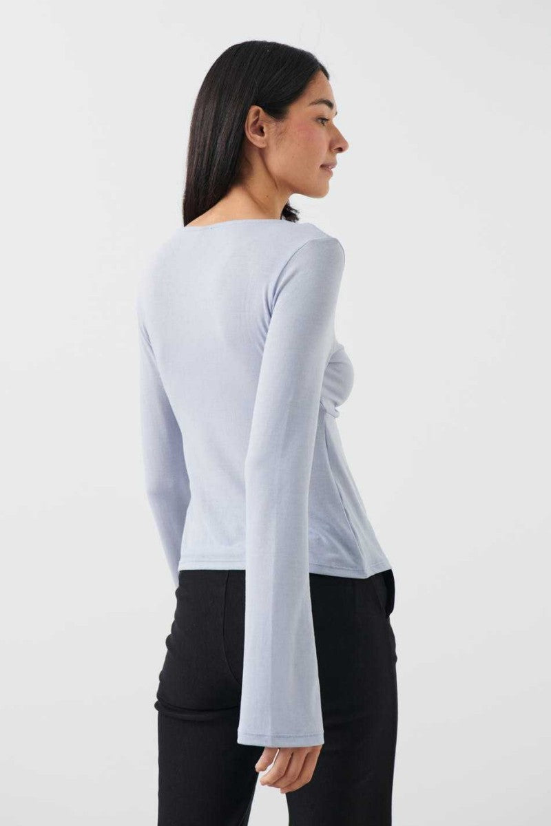 Jessalyn | Knot Tie Top Light Blue