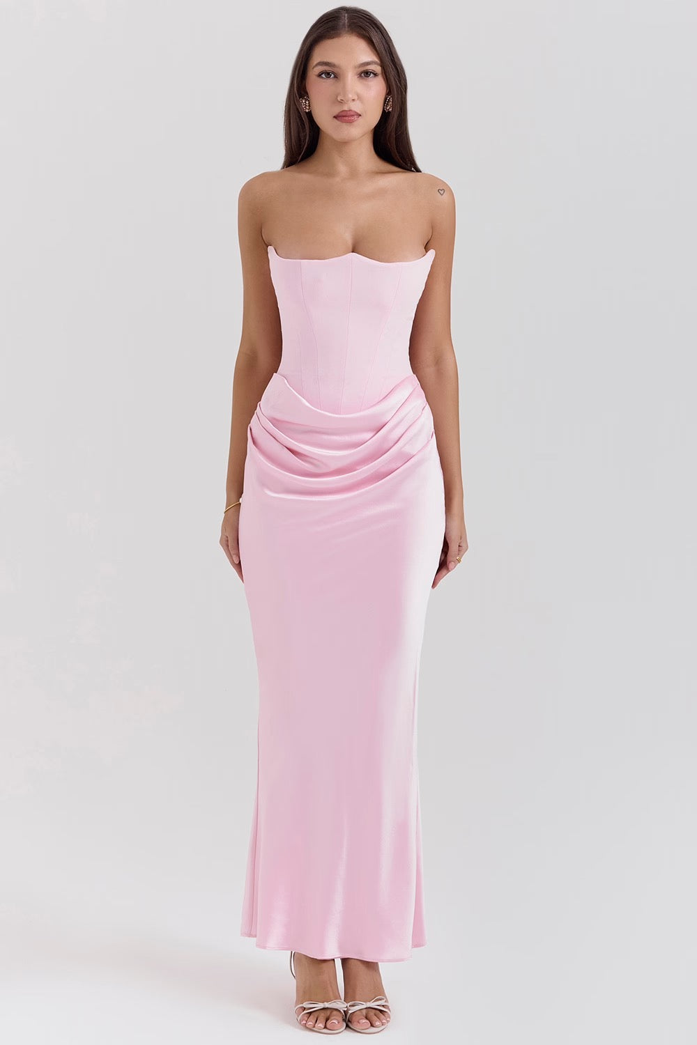 Olivia | Elegant Maxi Dress Pink