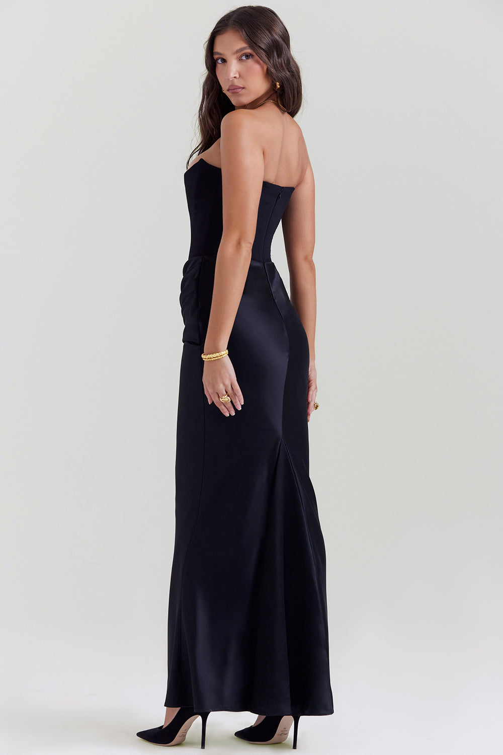 Olivia | Elegant Maxi Dress Black