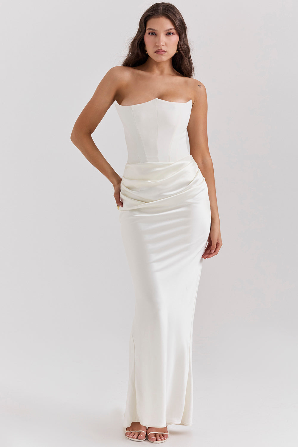 Olivia | Elegant Maxi Dress White