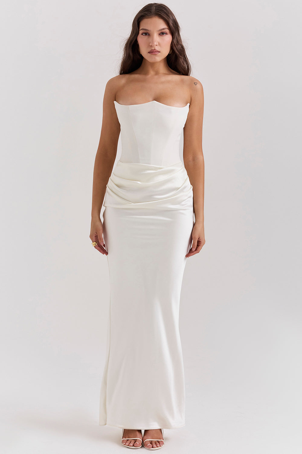 Olivia | Elegant Maxi Dress White