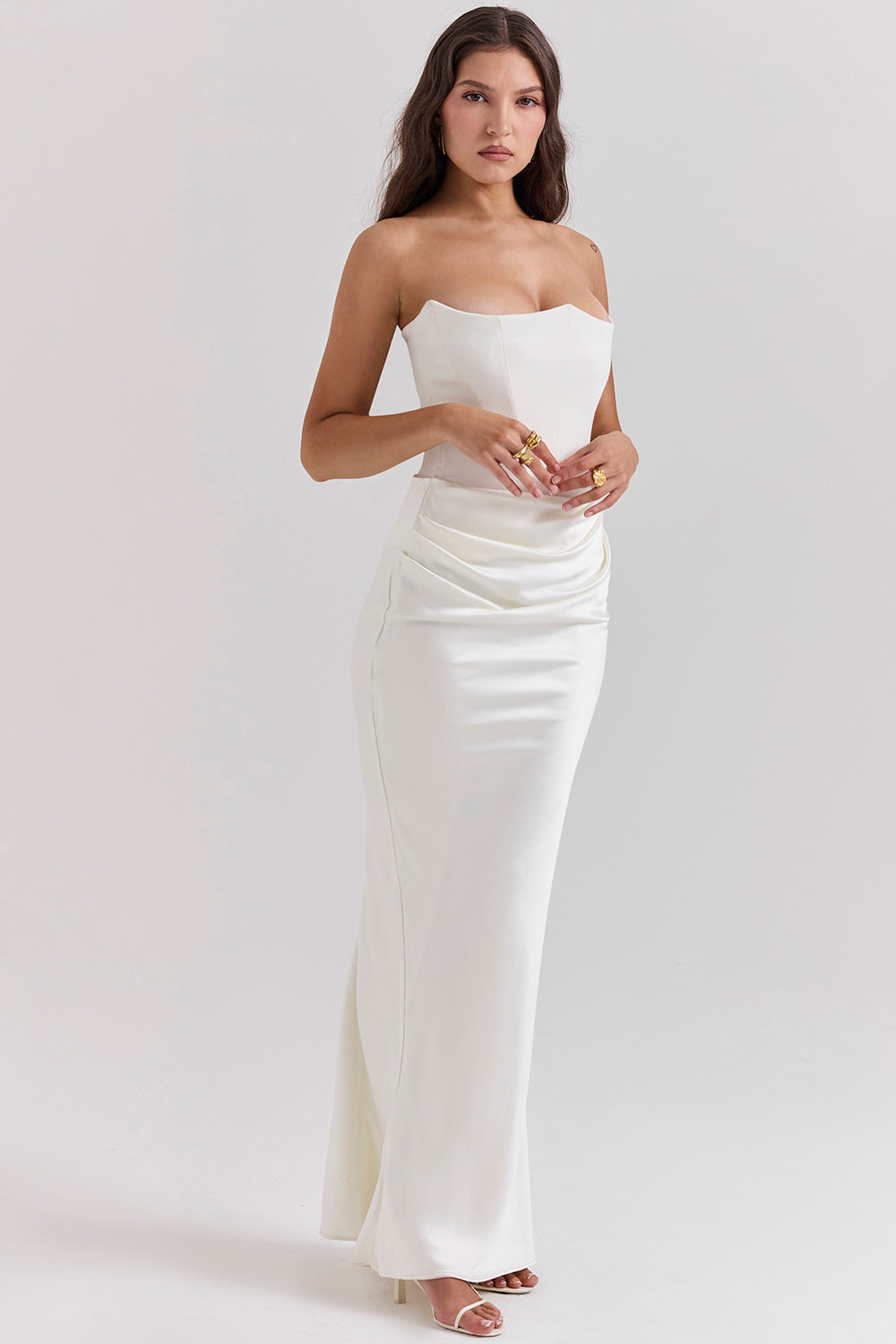 Olivia | Elegant Maxi Dress White