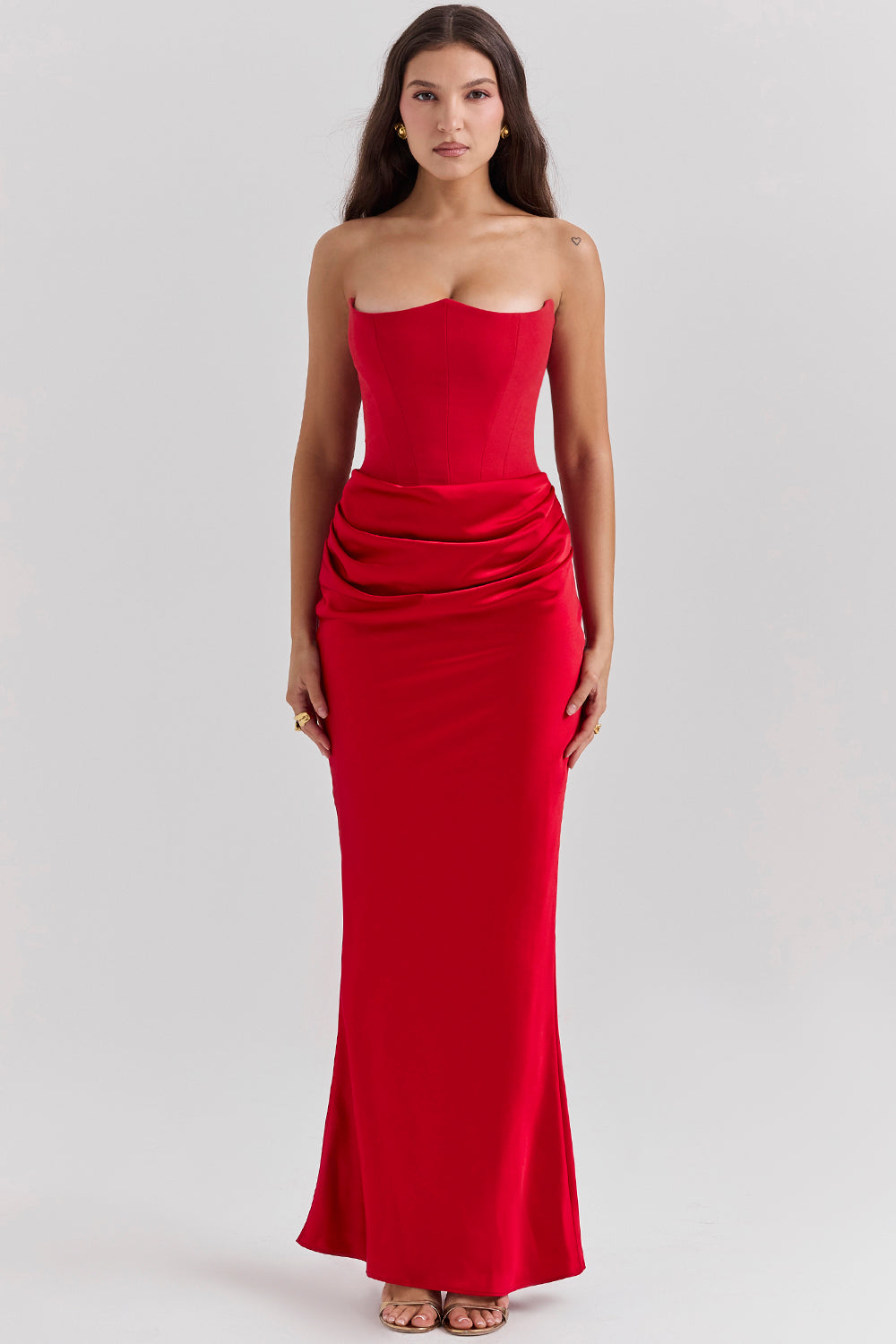 Olivia | Elegant Maxi Dress Red