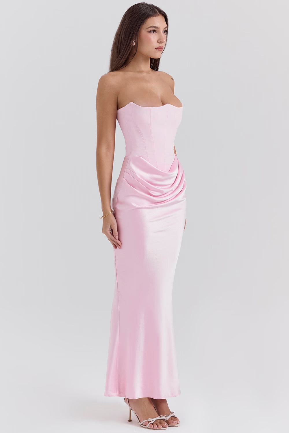 Olivia | Elegant Maxi Dress Pink