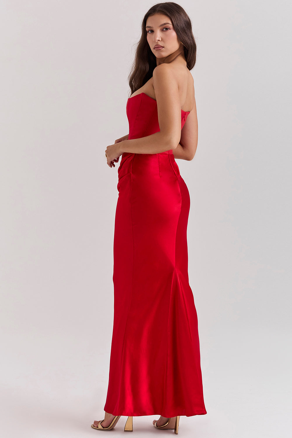 Olivia | Elegant Maxi Dress Red