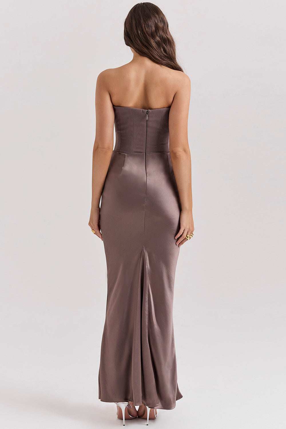 Olivia | Elegant Maxi Dress Brown