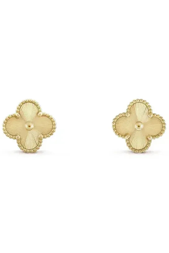 Clover Earrings Gold