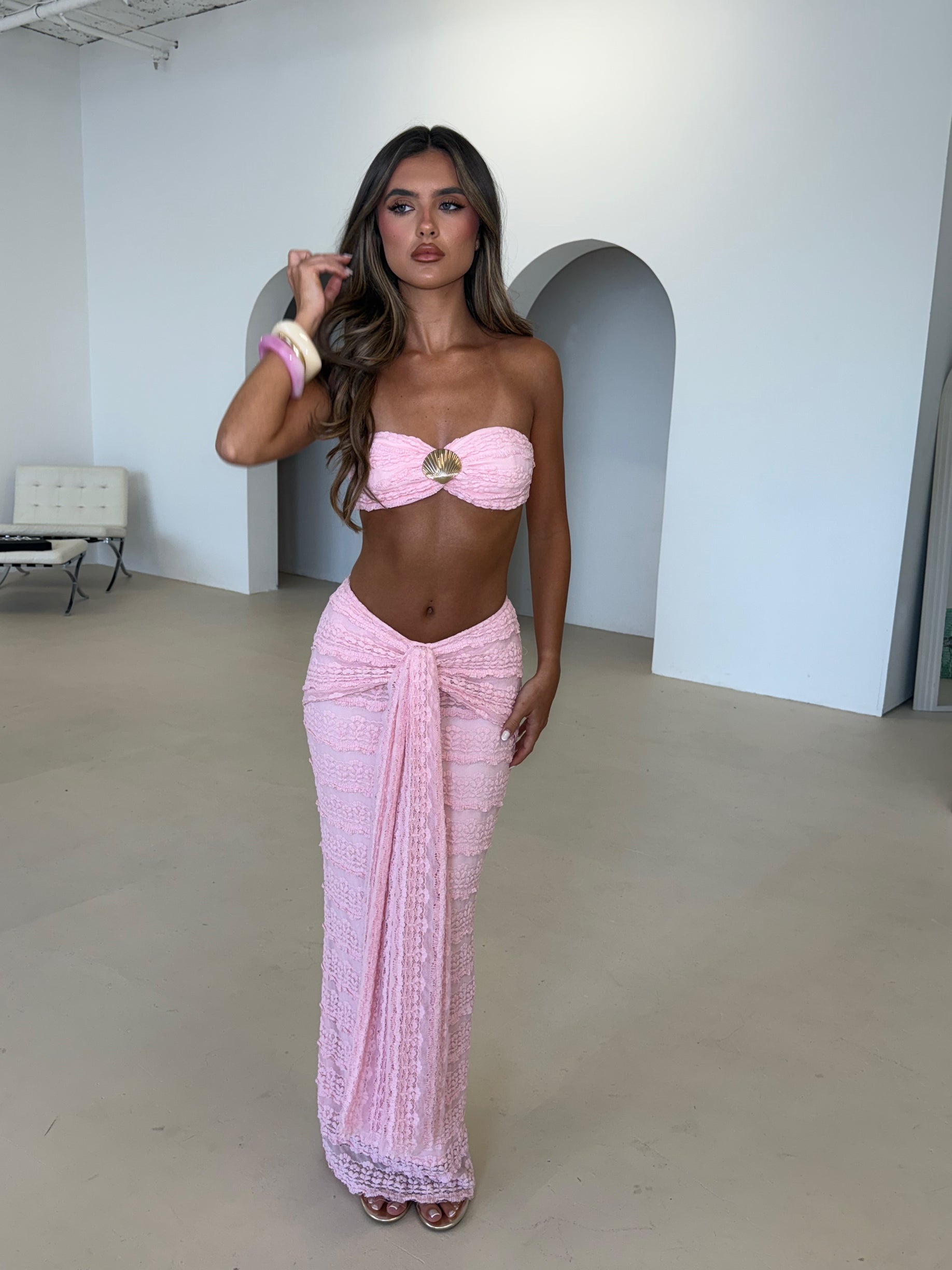 Daisy | Seashell Two-Piece Set Pink