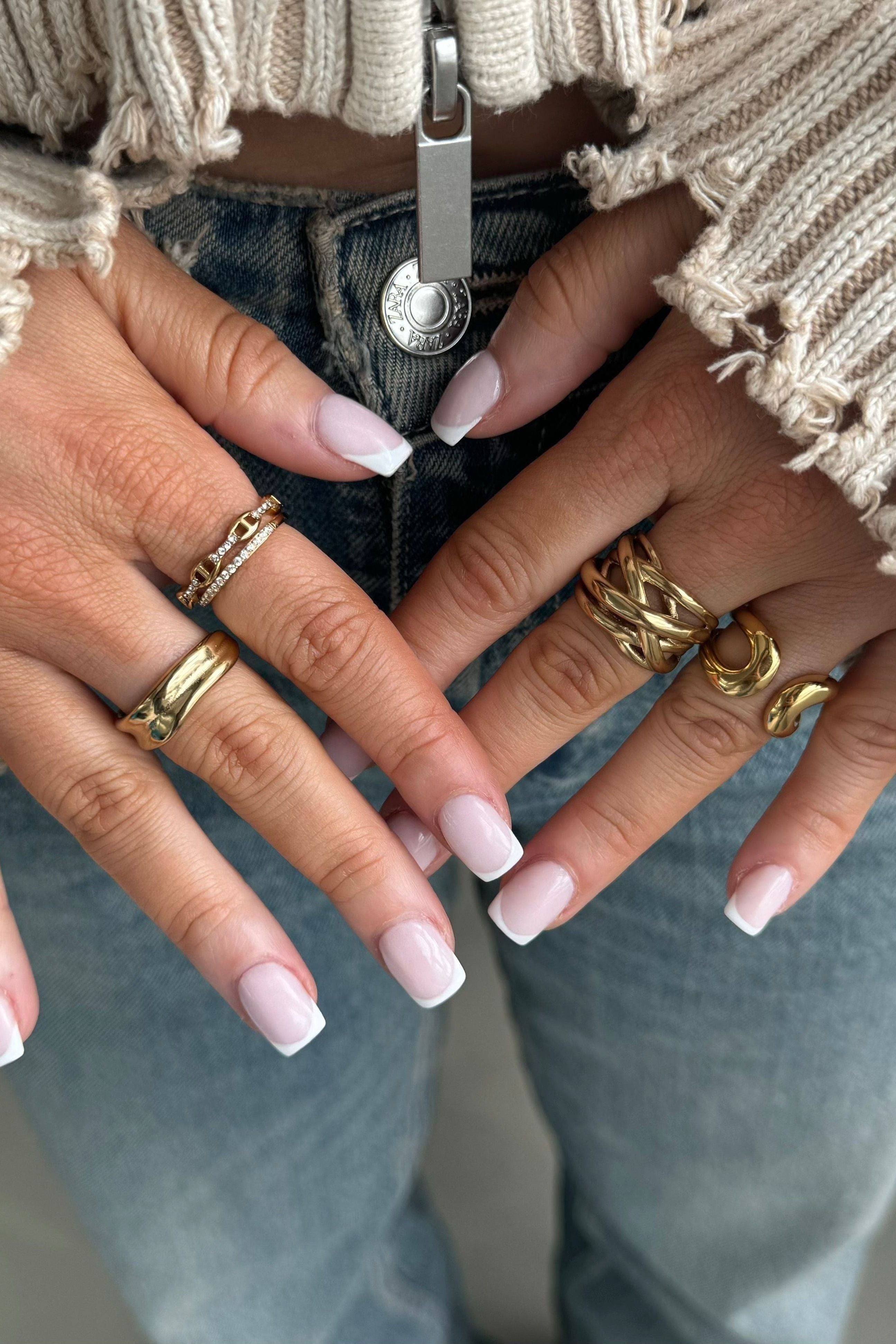 Ophelia - Adjustable Comfort Ring Gold