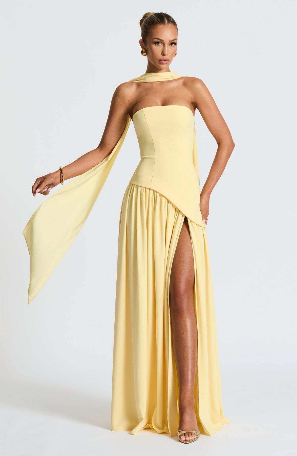 Sainte | Elegant Maxi Dress Yellow