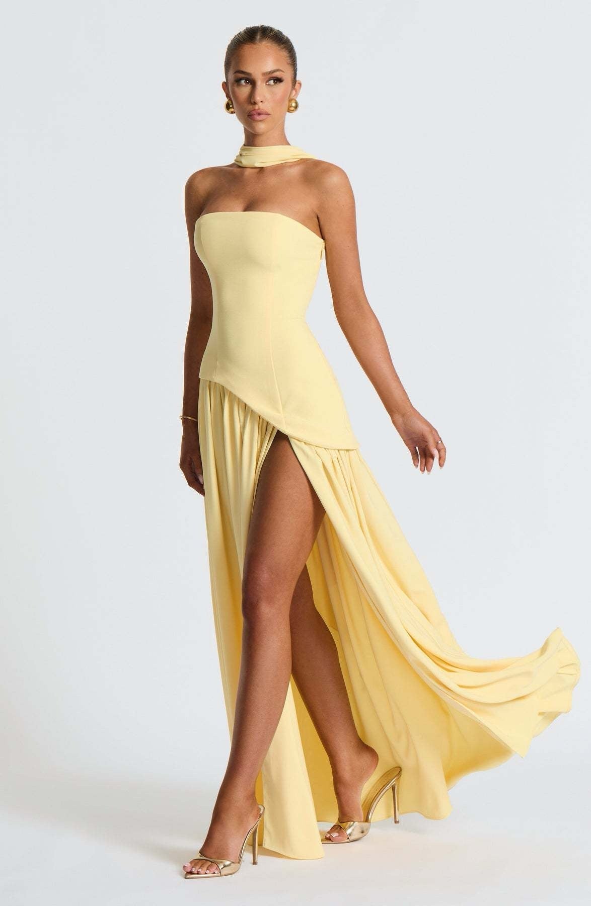 Sainte | Elegant Maxi Dress Yellow