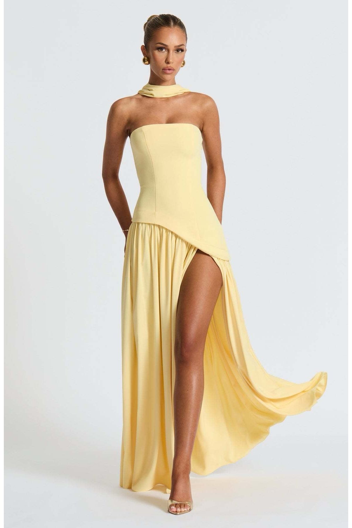 Sainte | Elegant Maxi Dress Yellow