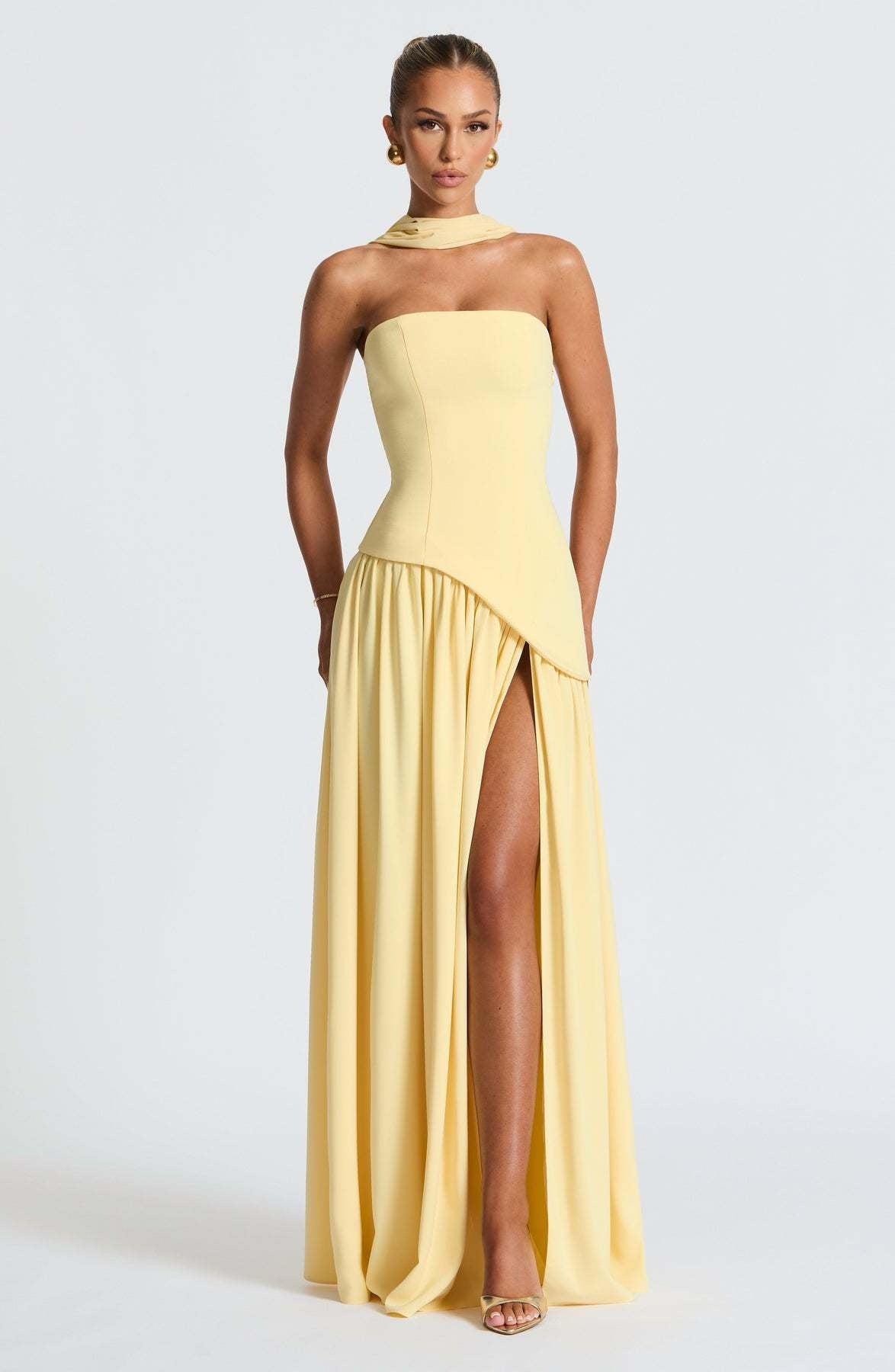 Sainte | Elegant Maxi Dress Yellow
