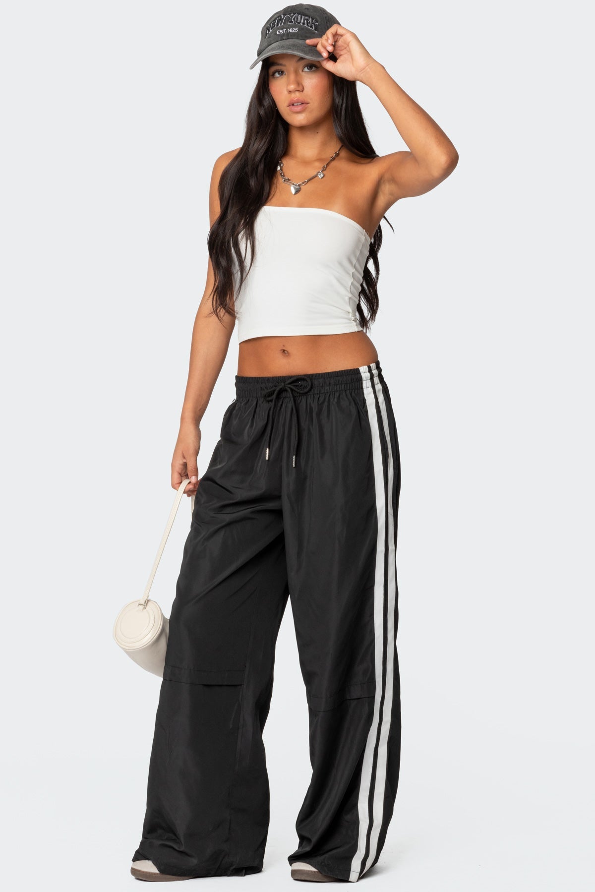 Ember | Y2K Track Pants Black