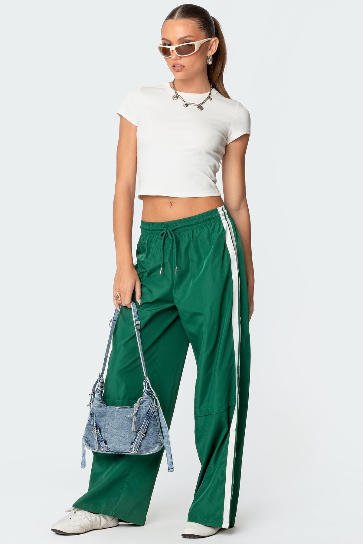 Ember | Y2K Track Pants Black