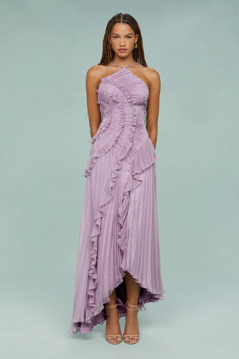 Sienna | Ruffle Maxi Dress Light Purple