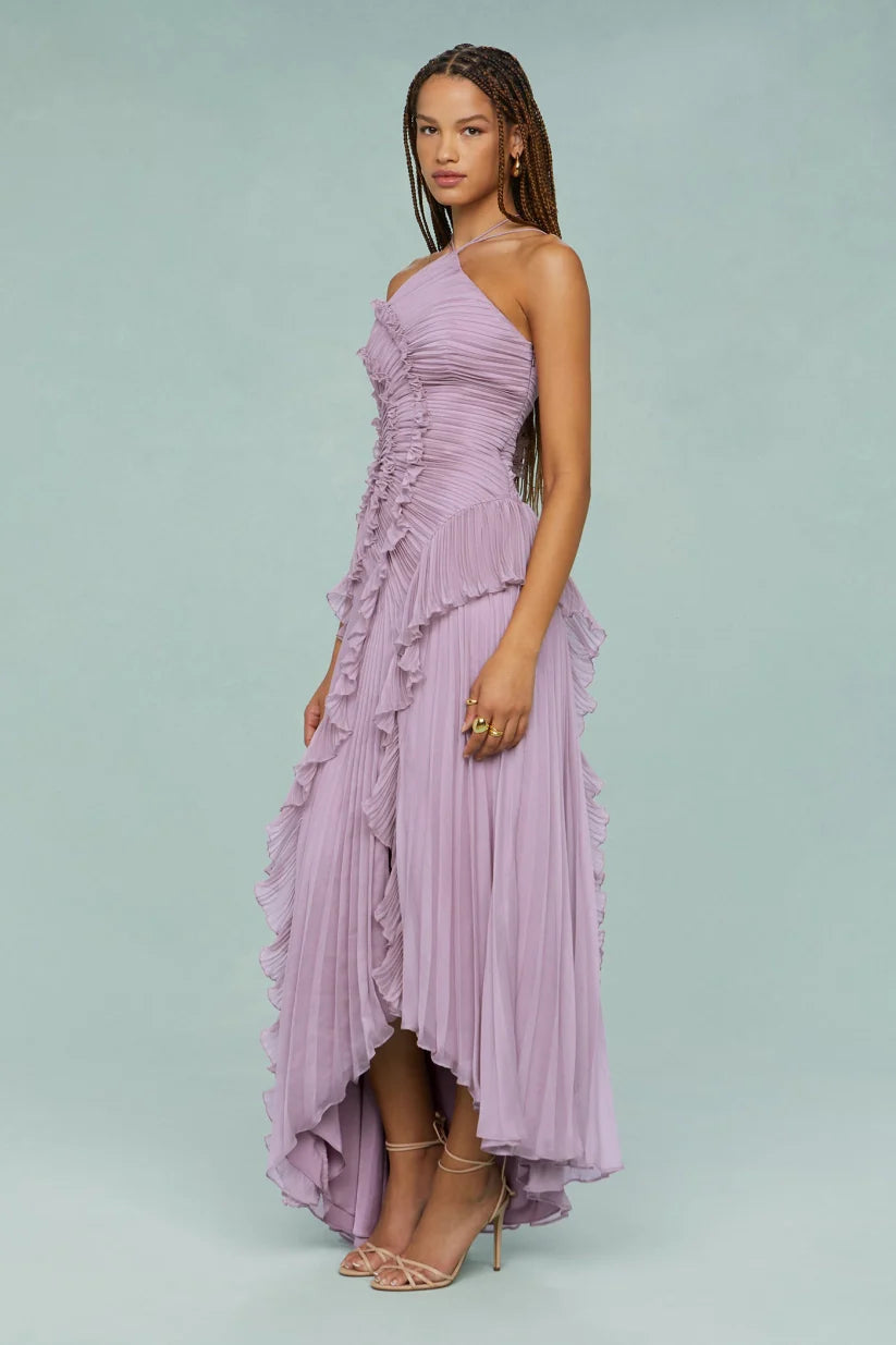 Sienna | Ruffle Maxi Dress Light Purple