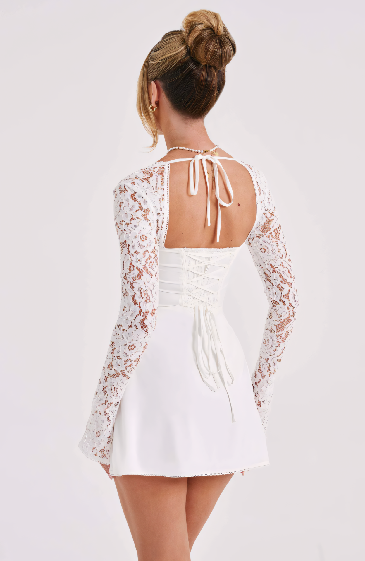 Poppy | Elegant Mini Dress White