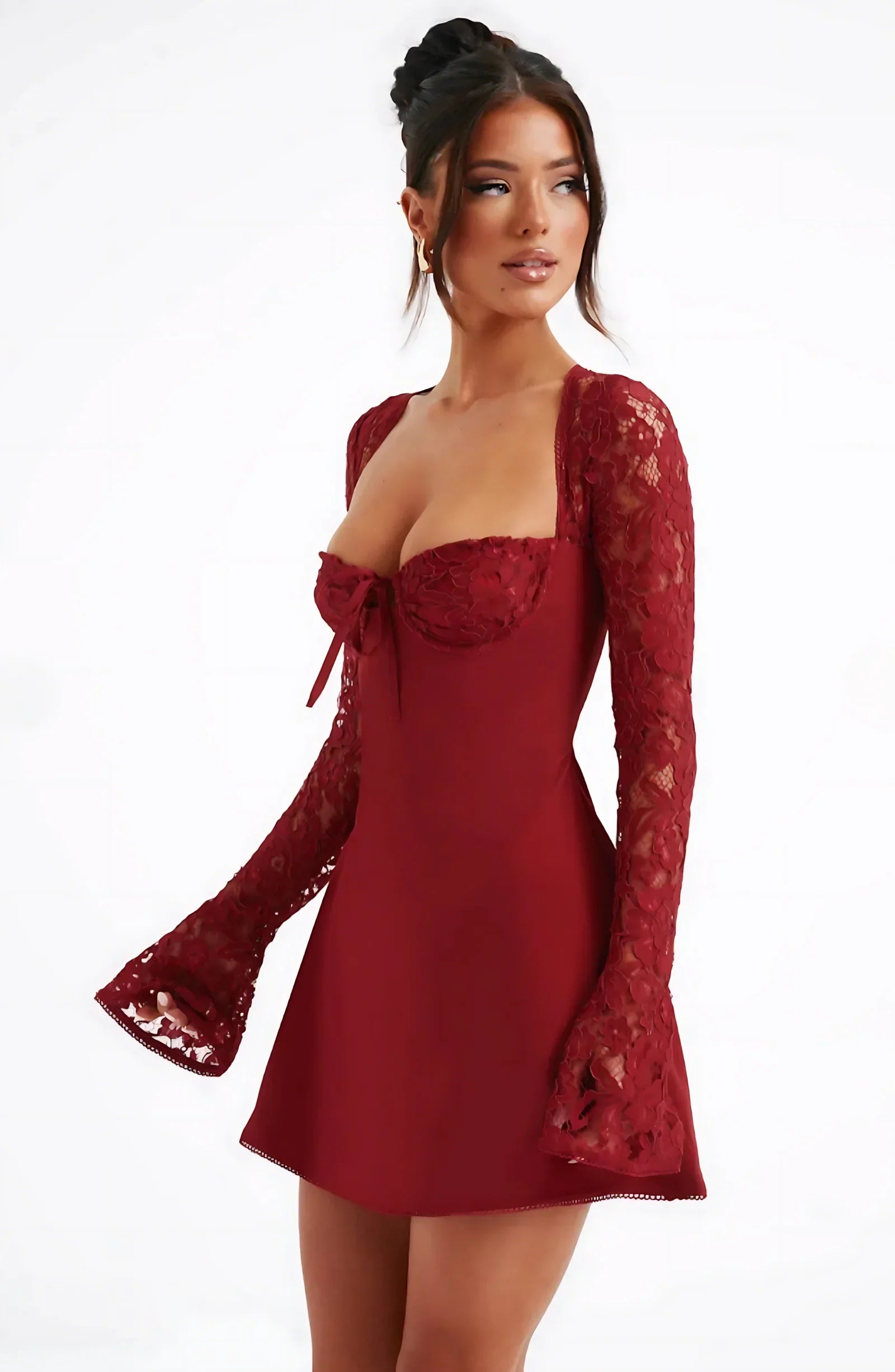 Poppy | Elegant Mini Dress Pink