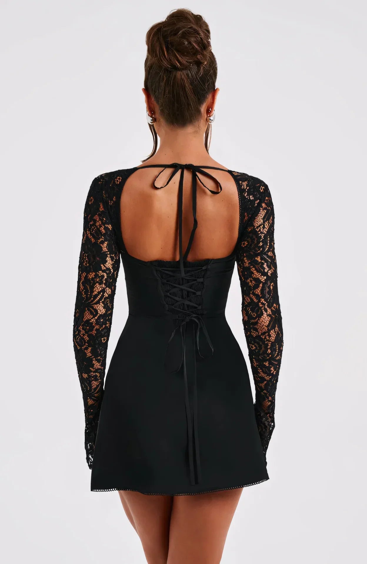 Poppy | Elegant Mini Dress Black