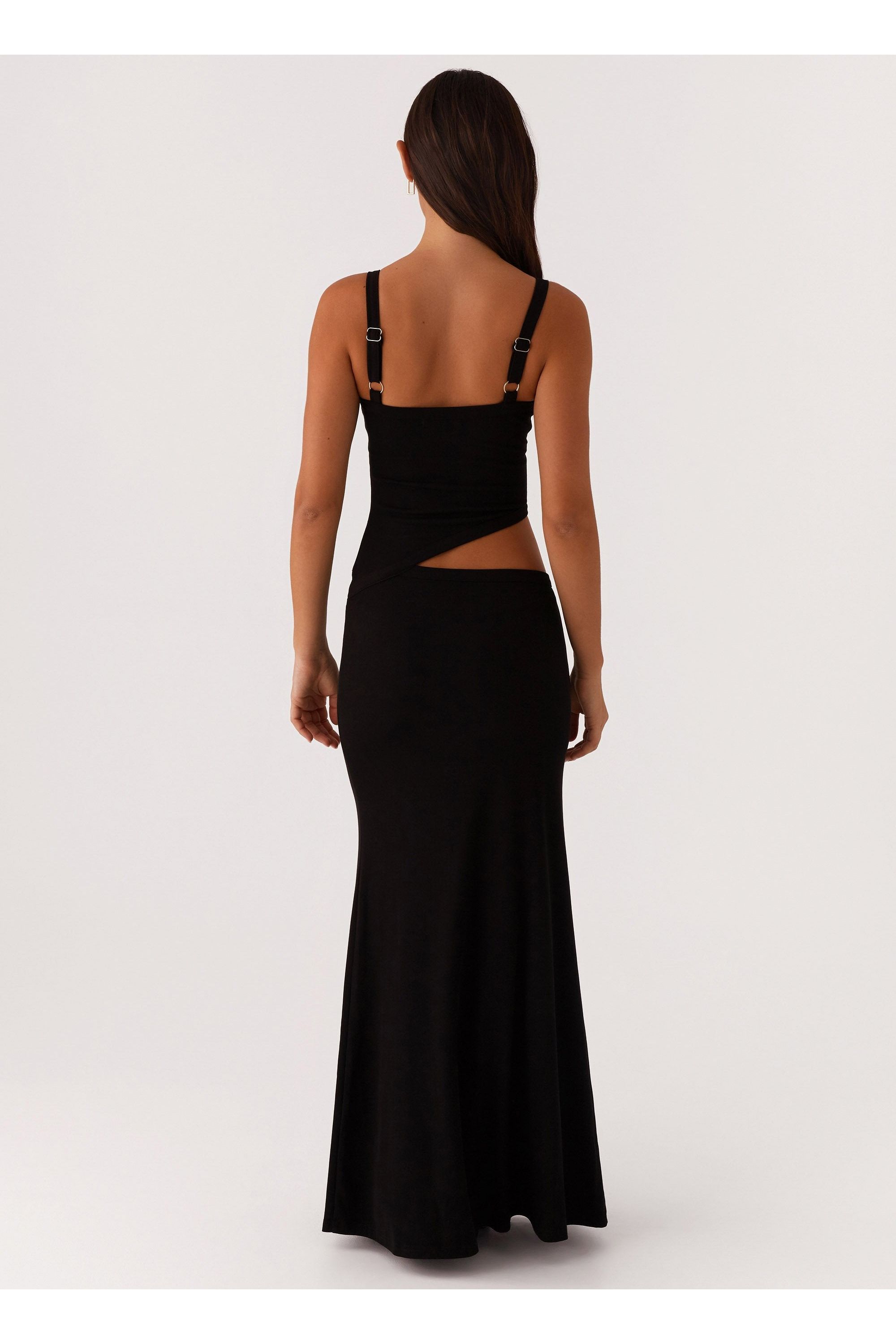 Willa | Mesh Maxi Dress Black