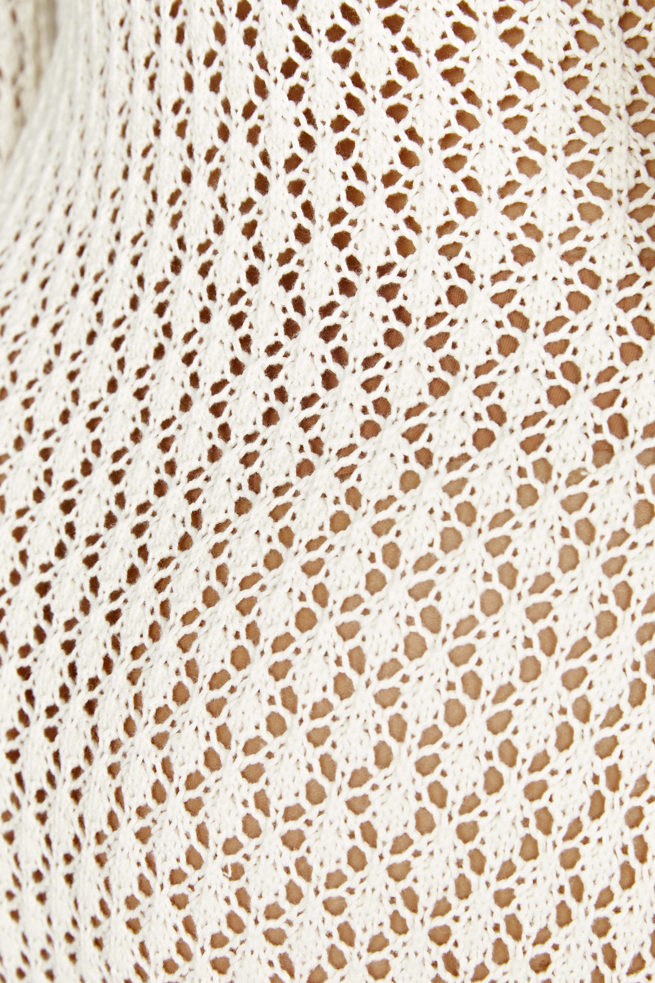 Zinnia | Crochet Maxi Dress White