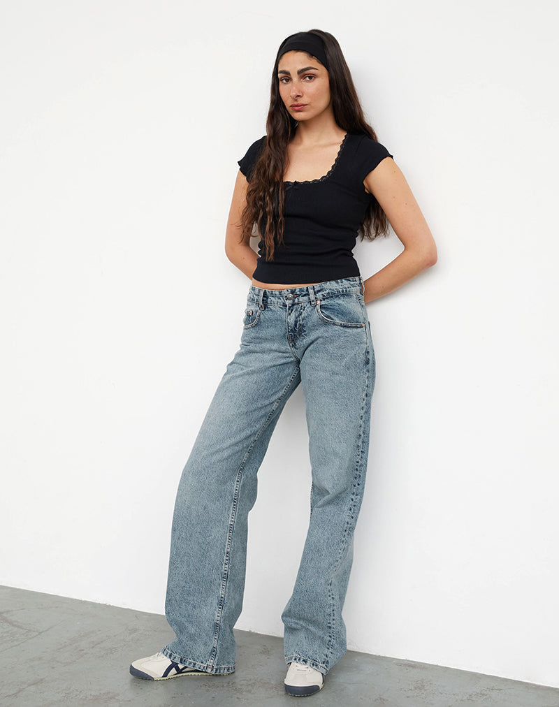 Ariella | Low Rise Jeans Vintage Blue
