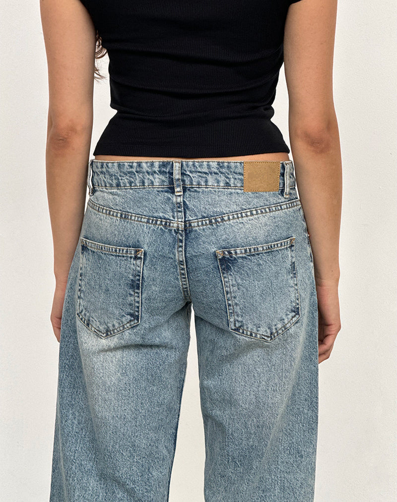 Ariella | Low Rise Jeans Vintage Blue