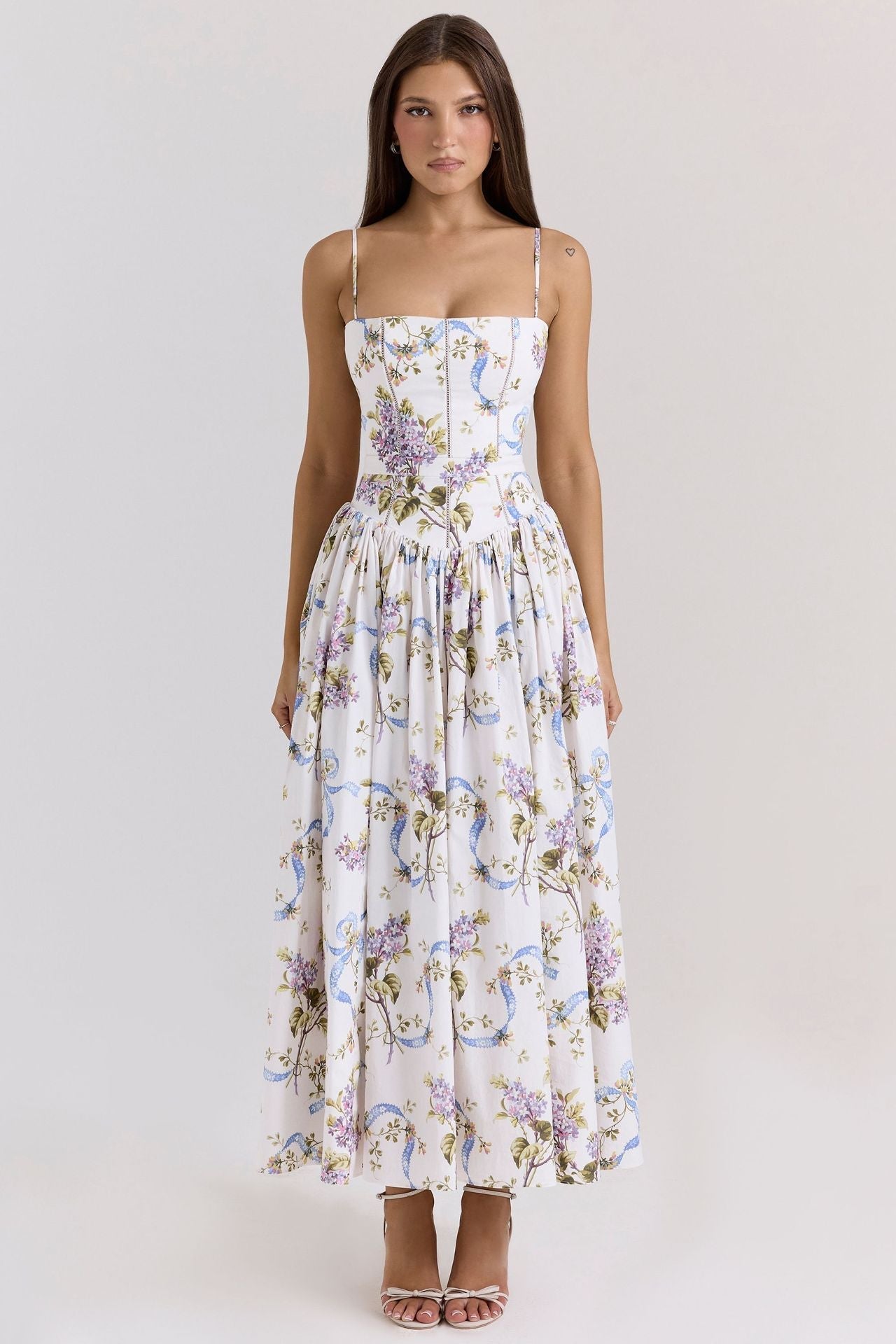 Zadie | Floral Maxi Dress White