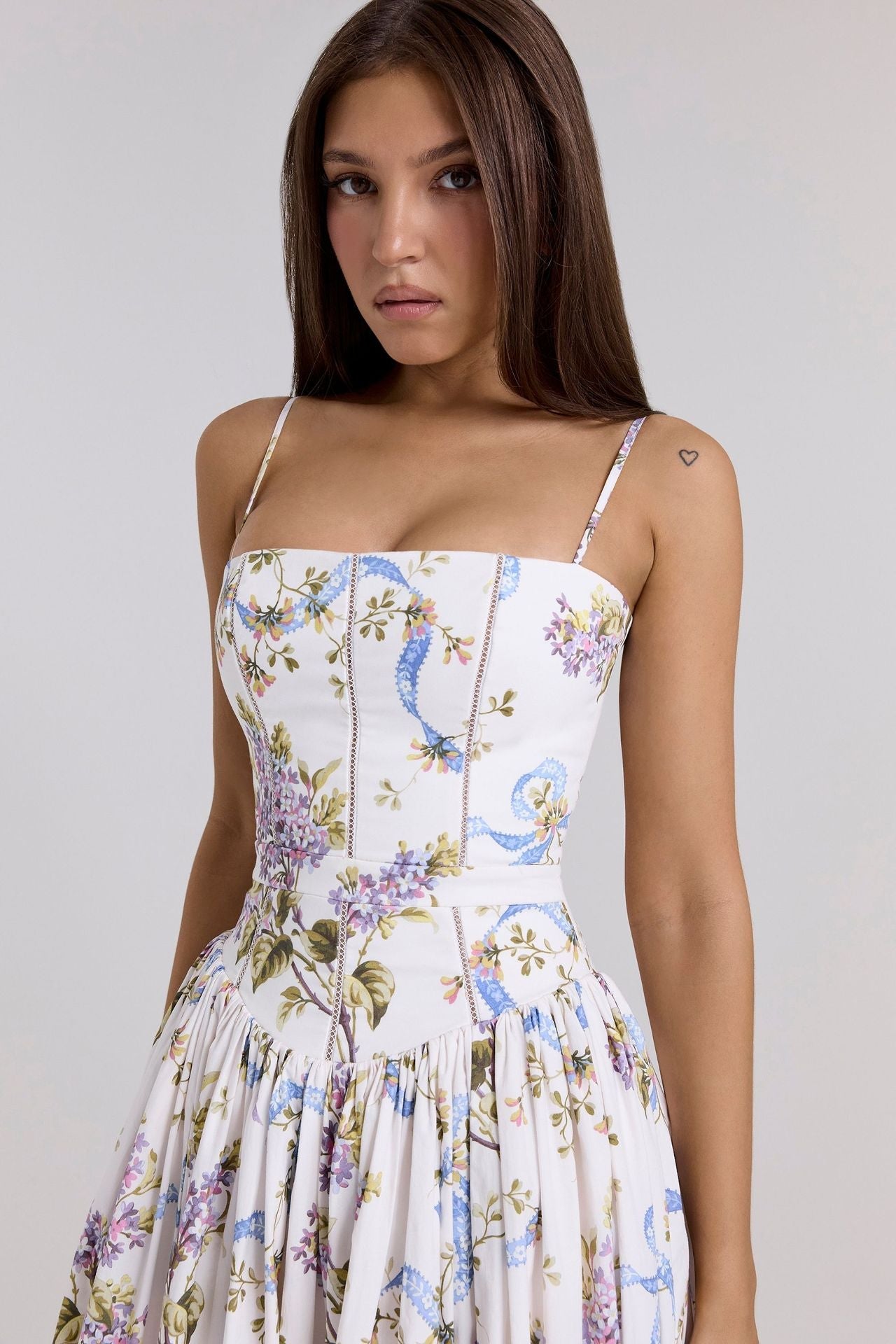 Zadie | Floral Maxi Dress White