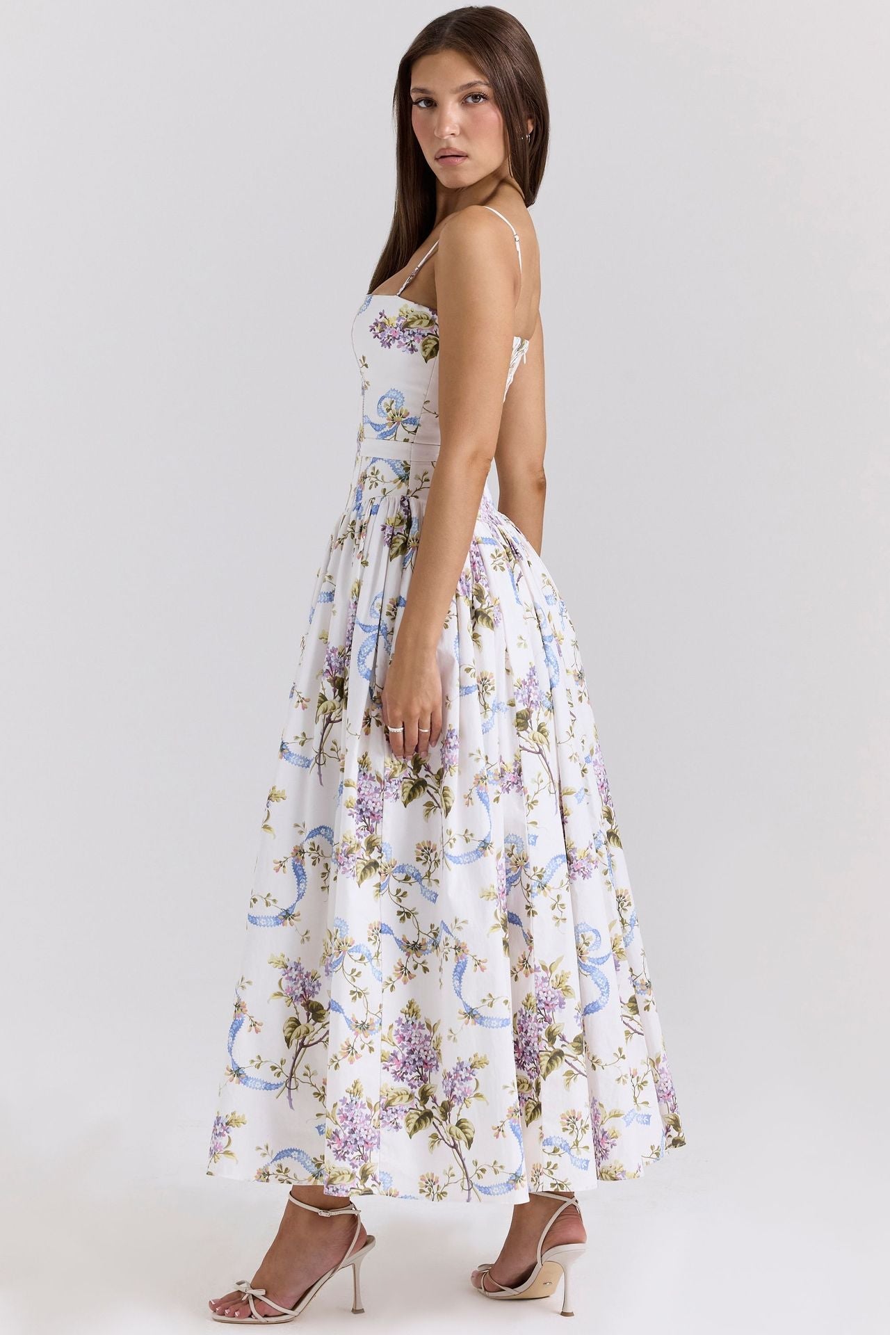 Zadie | Floral Maxi Dress White