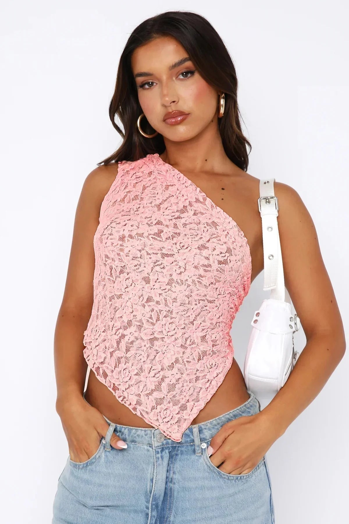 Baila | Lace Top Pink
