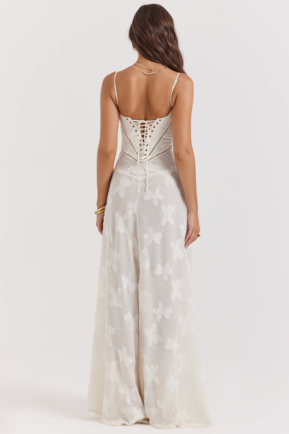 Romy | Floral Maxi Dress White