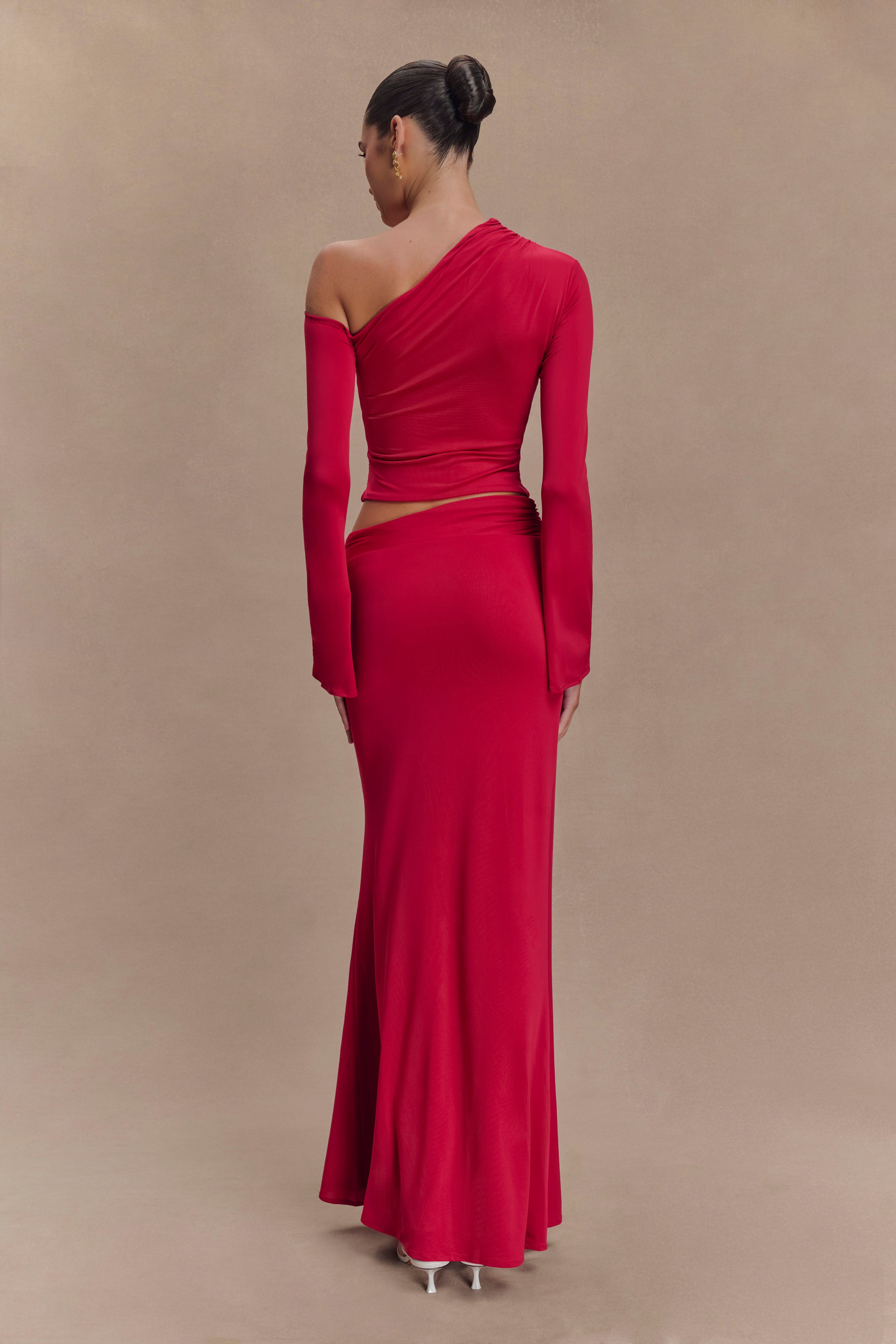 Saphina | Floral Two-Piece Set Red