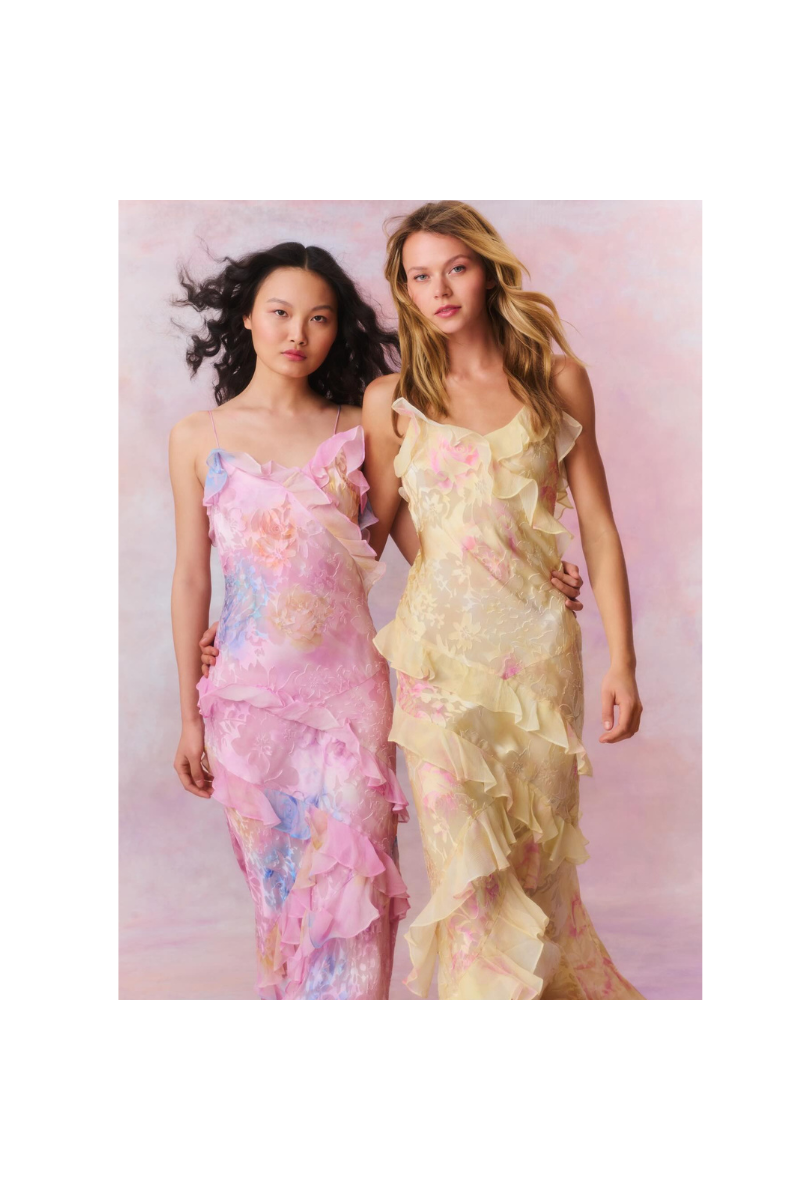 Vienna | Floral Maxi Dress Yellow