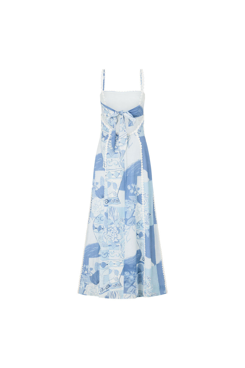 Ilona | Art Midi Dress Light Blue