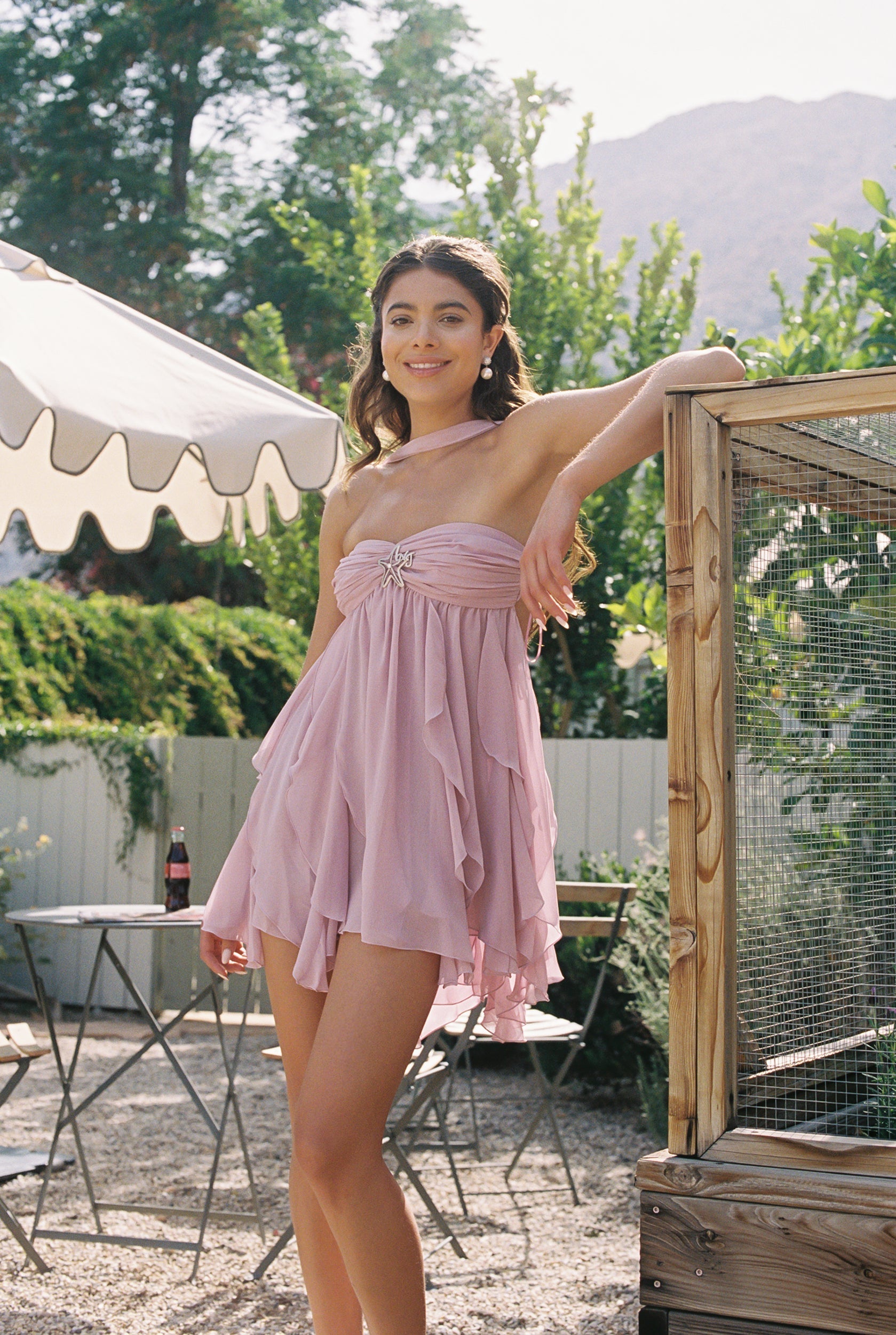 Amelia | Floral Mini Dress White